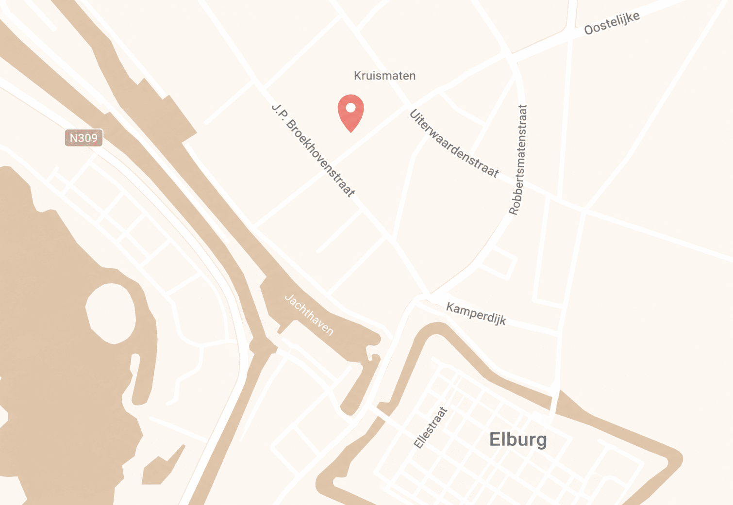 Kaart van onze locatie