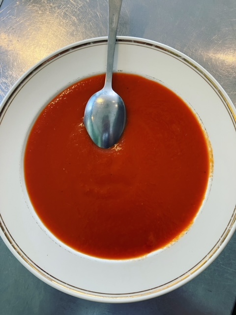 Geroosterde paprika soep