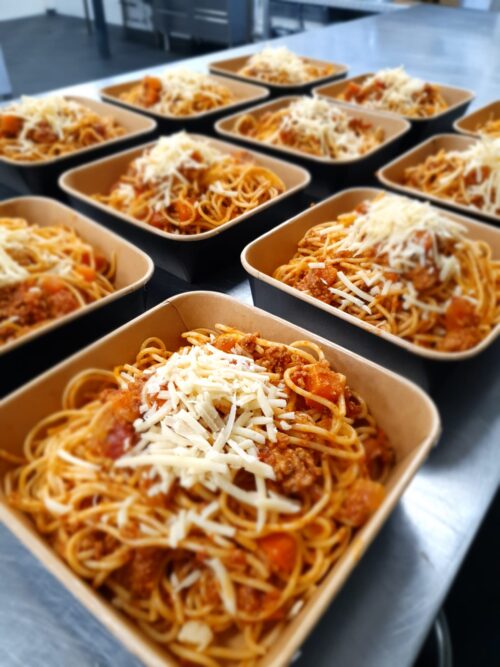 Spaghetti Bolognese met Parmezaanse kaas