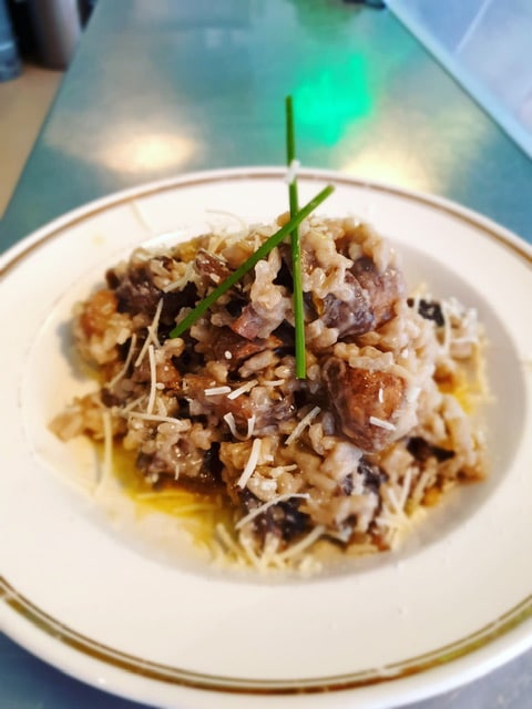 Bezorging op dinsdag 27-10: paddenstoelen risotto met prei en lekker veel Parmezaanse kaas - 550 gram